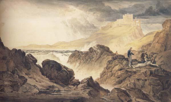 John Christian Schetky Bamborough Castle,Northumberland Spain oil painting art